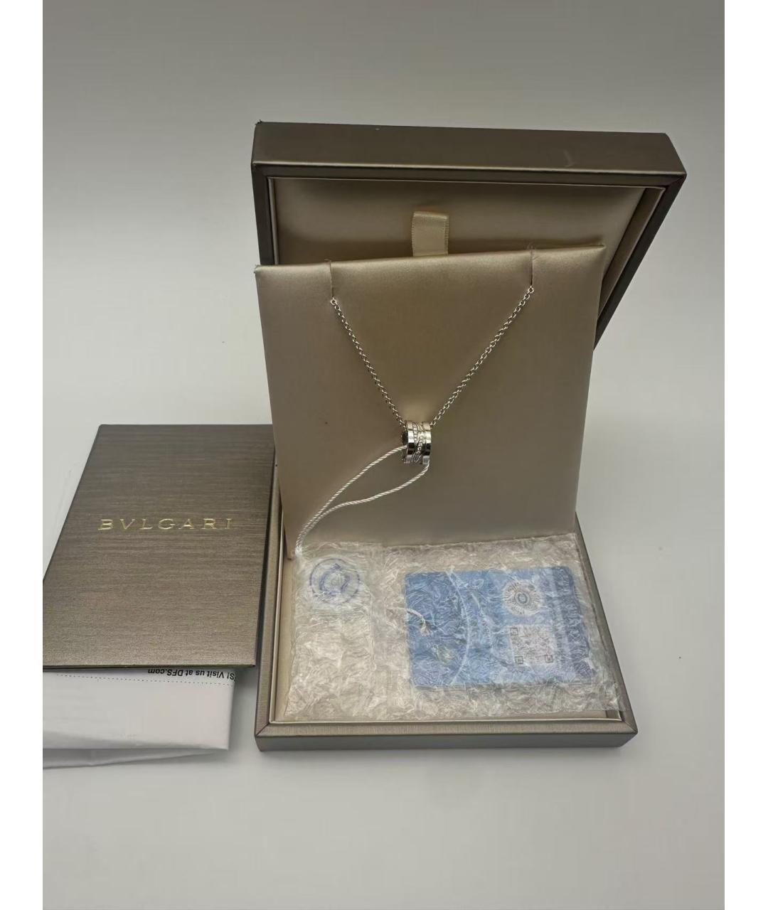 BVLGARI Серебряное колье из белого золота, фото 2