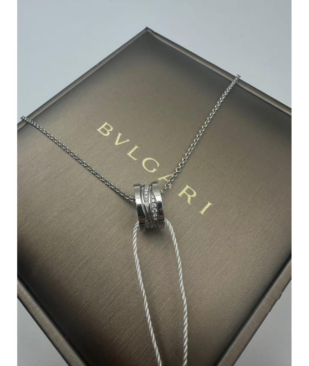BVLGARI Серебряное колье из белого золота, фото 6