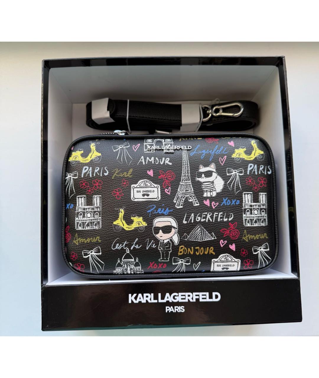 KARL LAGERFELD Мульти сумка через плечо из искусственной кожи, фото 6