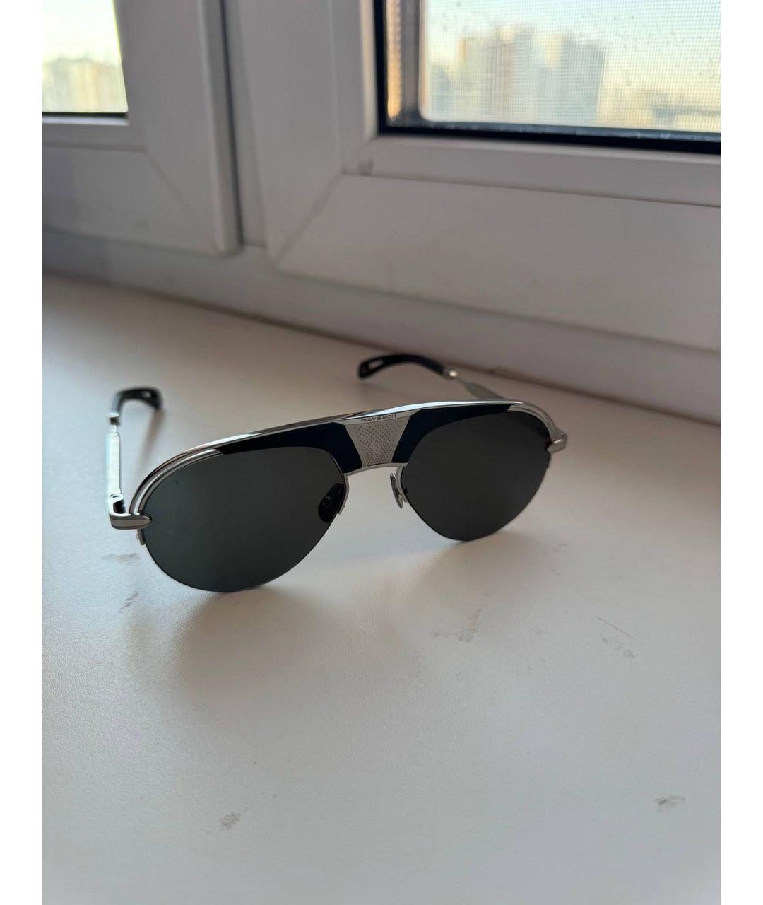MAYBACH Антрацитовые металлические солнцезащитные очки, фото 2