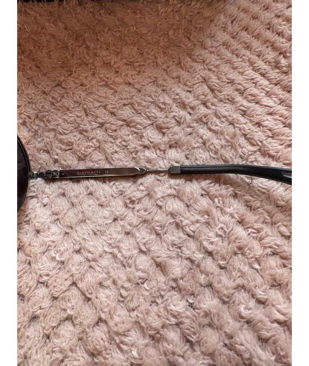 MAYBACH Антрацитовые металлические солнцезащитные очки, фото 5