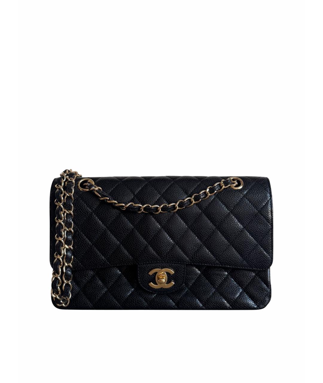 CHANEL Черная кожаная сумка через плечо, фото 9