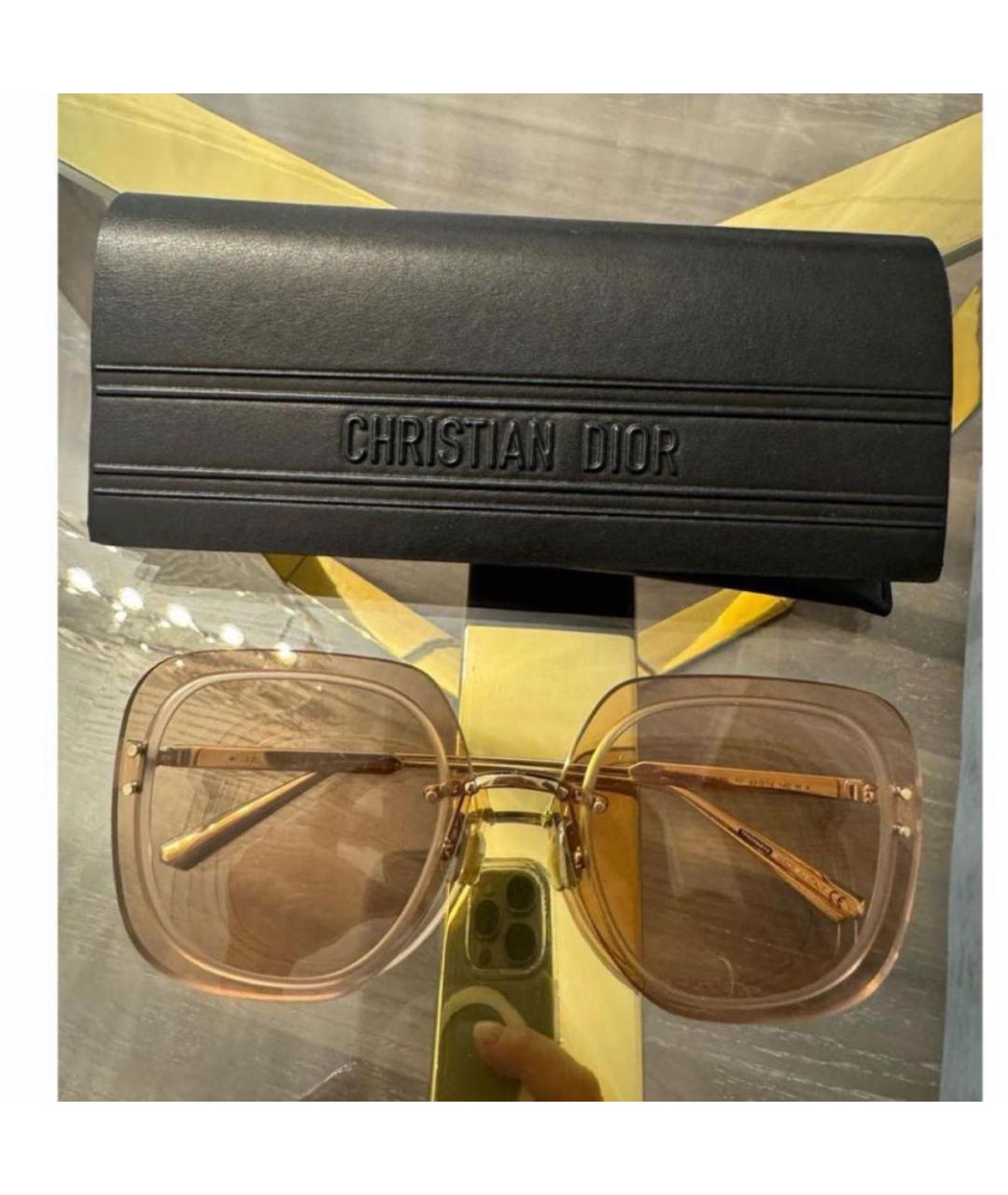 CHRISTIAN DIOR Коричневые солнцезащитные очки, фото 5