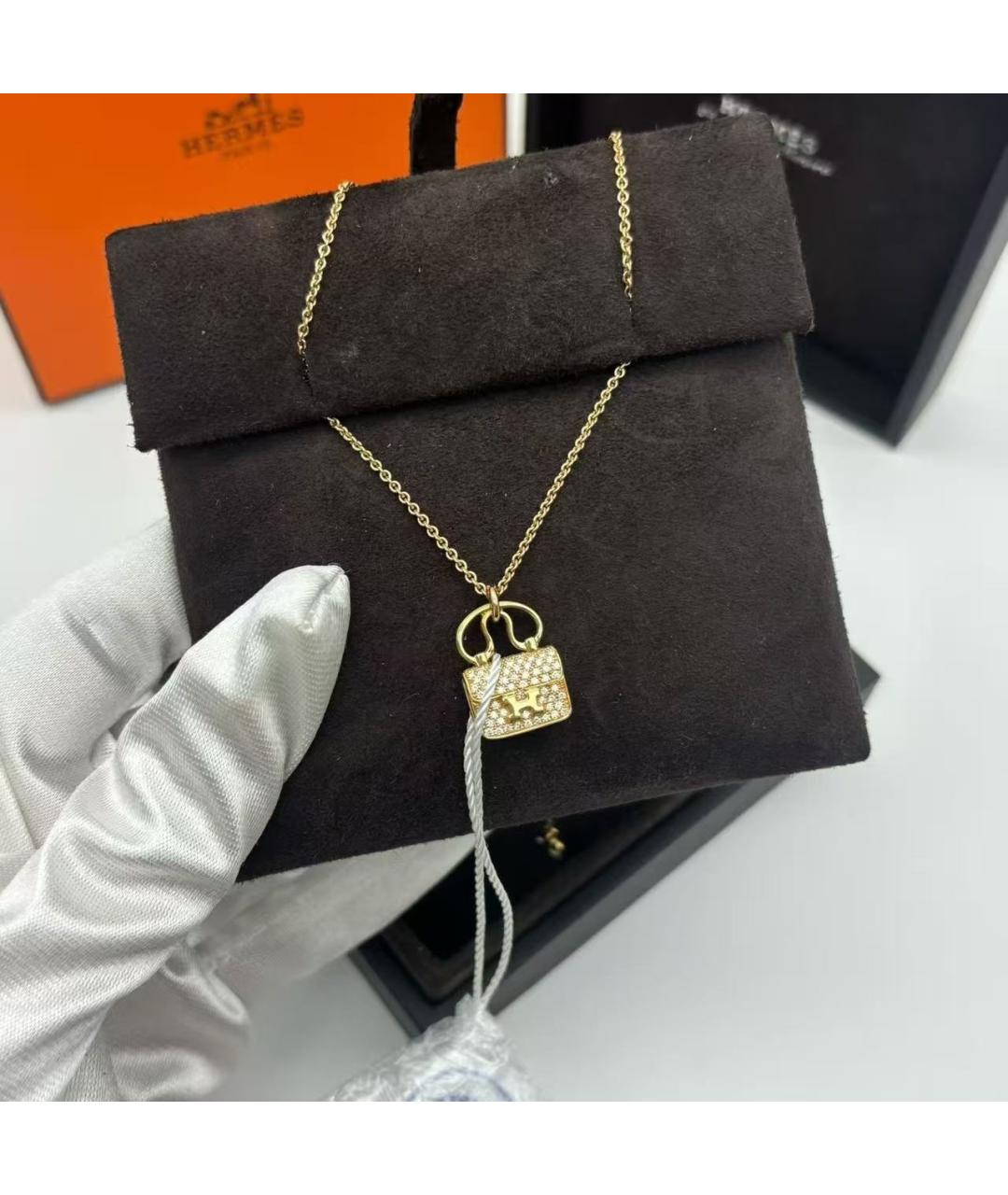 HERMES Золотая подвеска из розового золота, фото 3