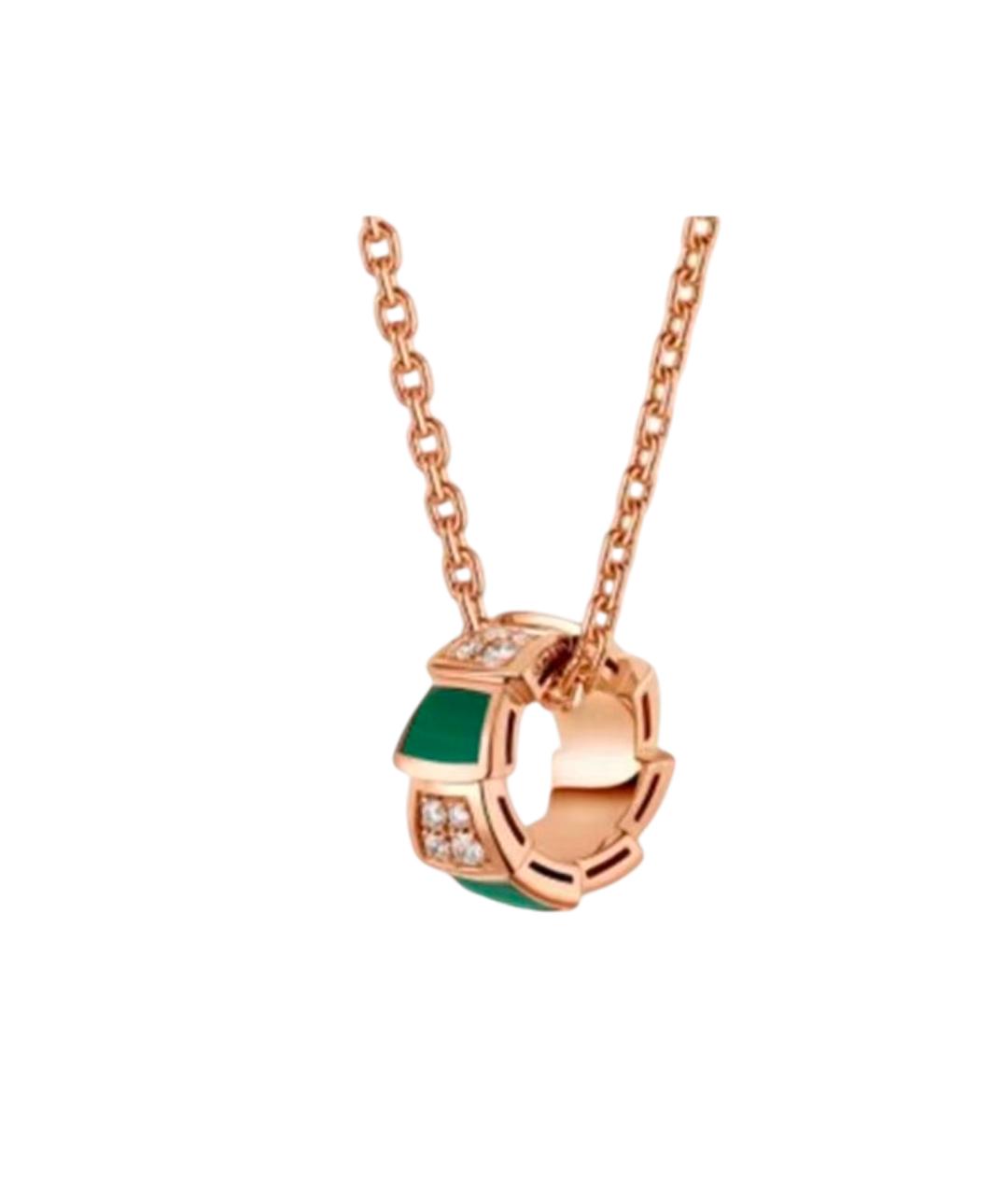 BVLGARI Золотое колье из розового золота, фото 7