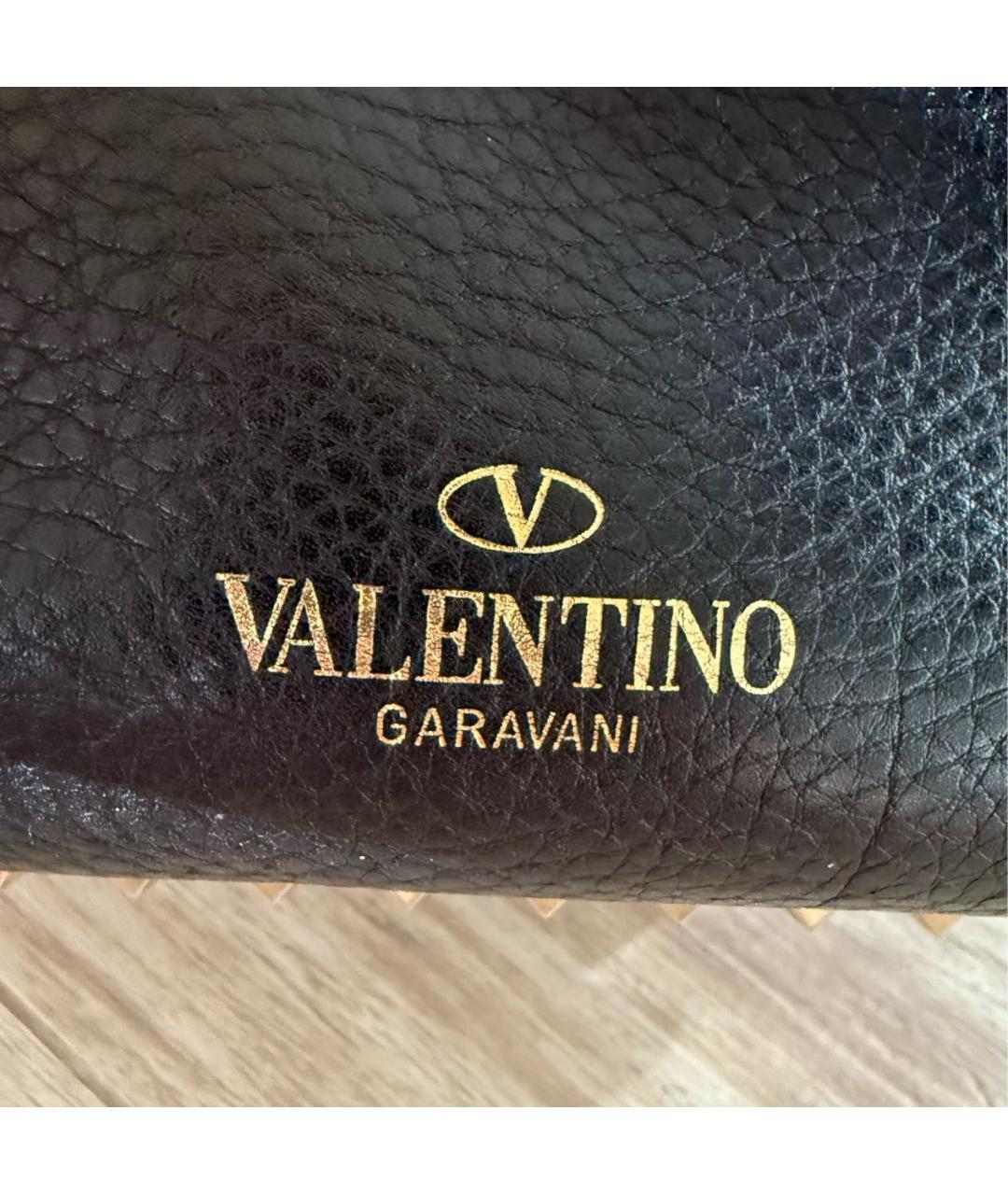 VALENTINO Черный рюкзак из лакированной кожи, фото 5