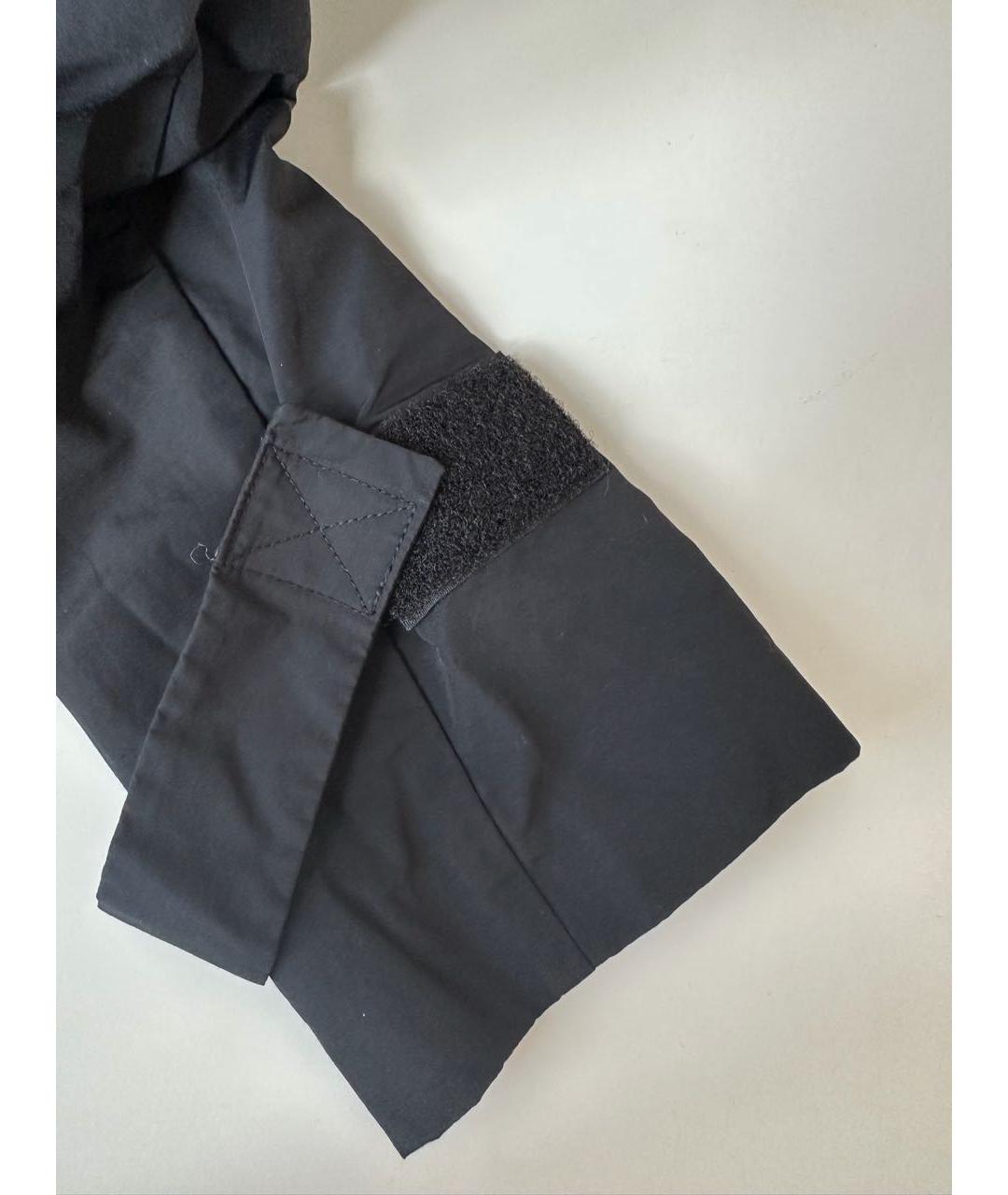 T BY ALEXANDER WANG Черный хлопковый тренч/плащ, фото 5