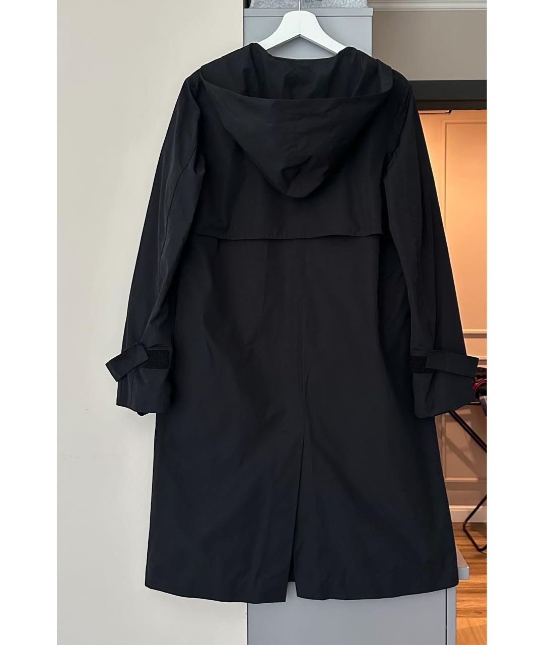 T BY ALEXANDER WANG Черный хлопковый тренч/плащ, фото 3