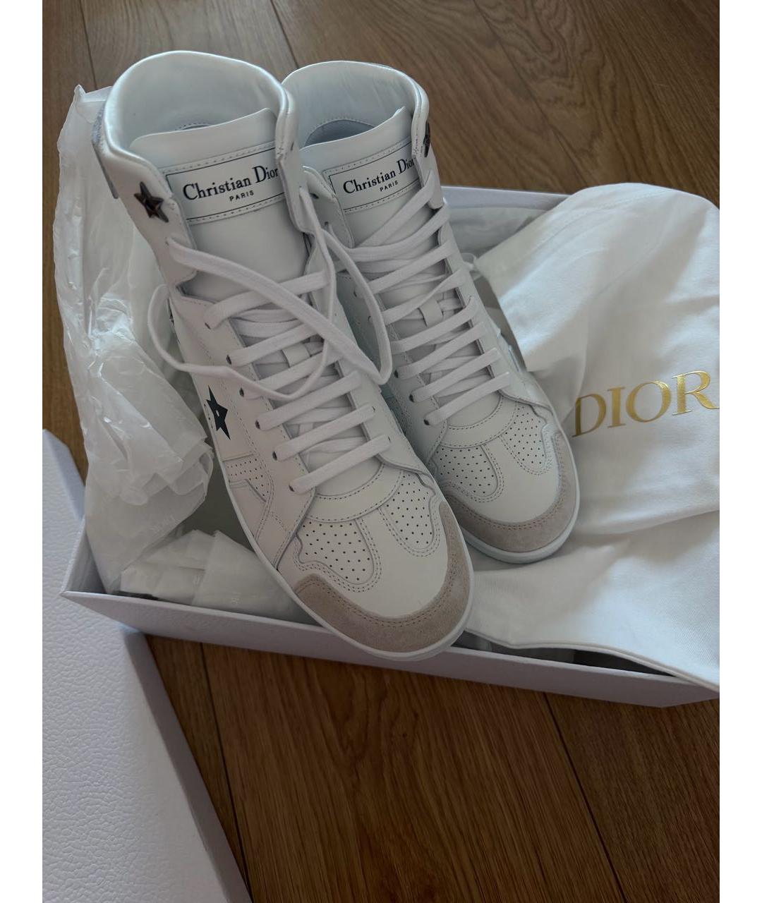 CHRISTIAN DIOR Белые кожаные кеды, фото 7