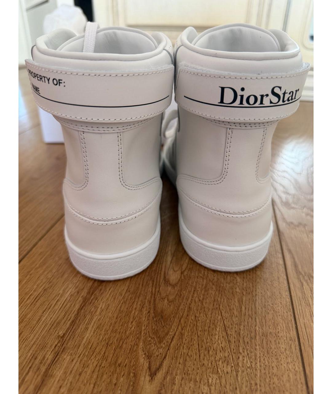 CHRISTIAN DIOR Белые кожаные кеды, фото 4