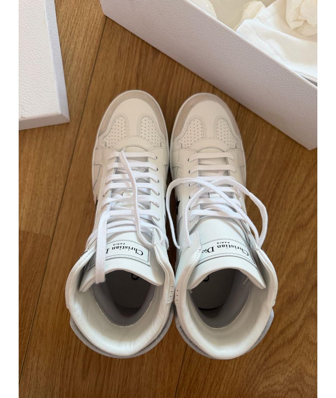 CHRISTIAN DIOR Белые кожаные кеды, фото 3