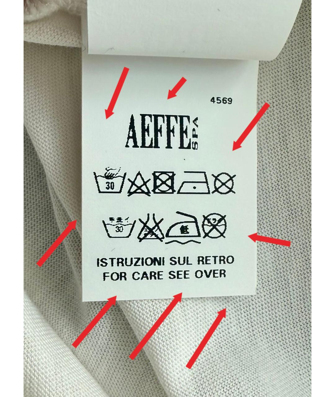 MOSCHINO Белая хлопковая футболка, фото 6