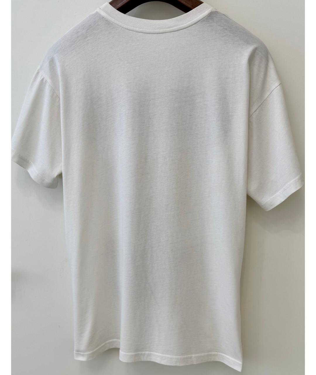 MOSCHINO Белая хлопковая футболка, фото 2