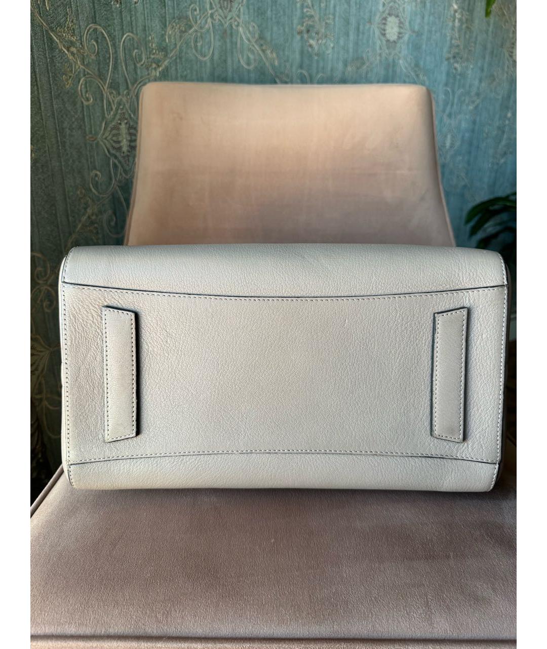 GIVENCHY Бежевая кожаная сумка с короткими ручками, фото 4