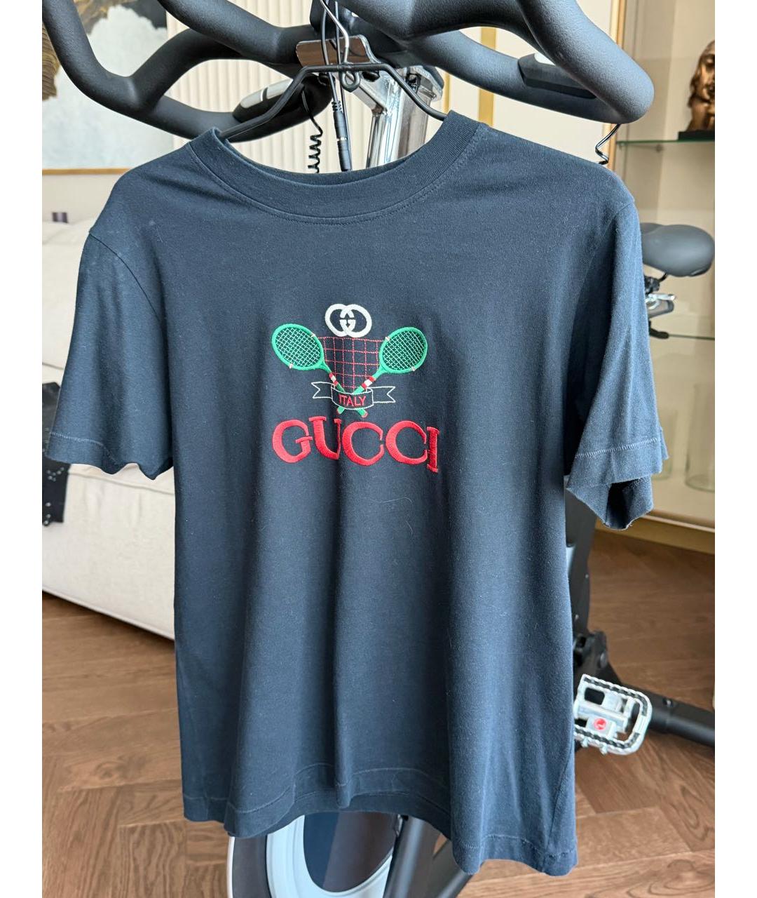 GUCCI Черная футболка, фото 3