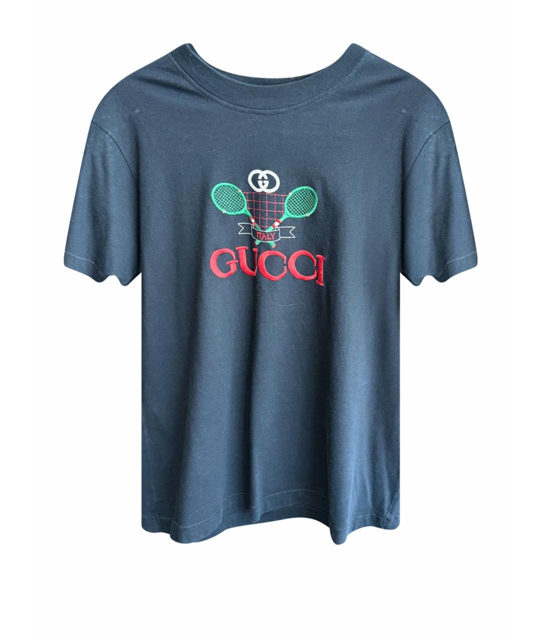 GUCCI Черная футболка, фото 1