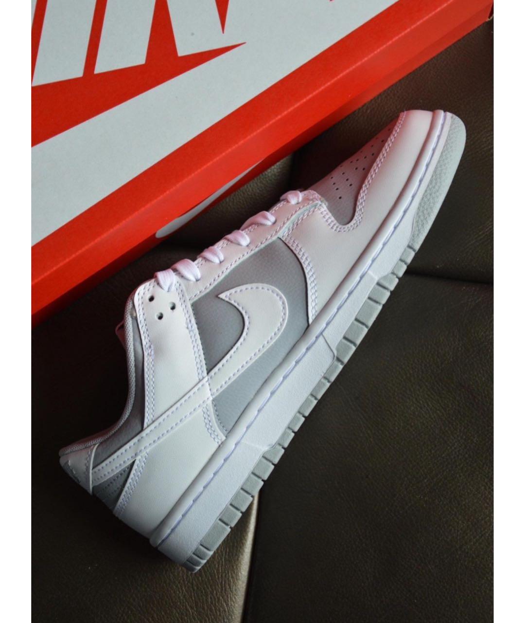 NIKE Серые кожаные низкие кроссовки / кеды, фото 5