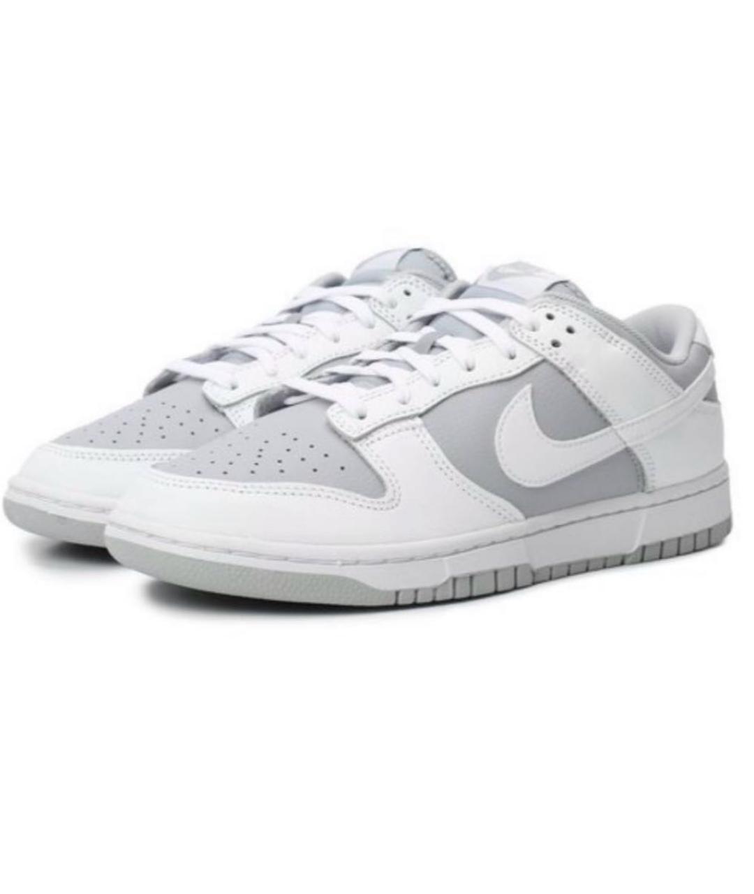 NIKE Серые кожаные кроссовки, фото 2