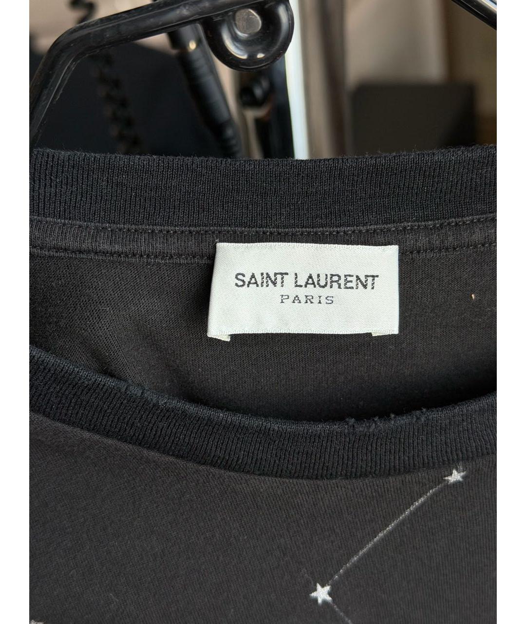 SAINT LAURENT Черная футболка, фото 4