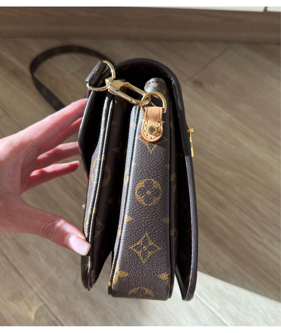 LOUIS VUITTON Коричневая сумка через плечо, фото 5