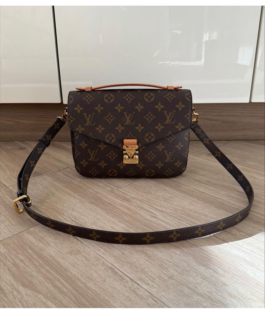 LOUIS VUITTON Коричневая сумка через плечо, фото 9