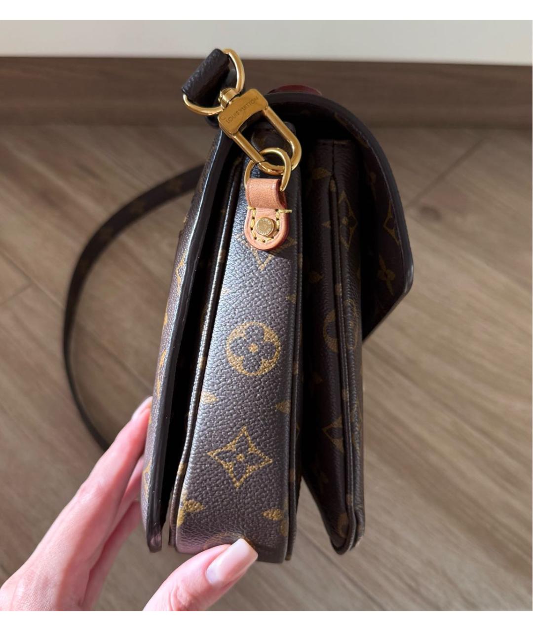 LOUIS VUITTON Коричневая сумка через плечо, фото 4