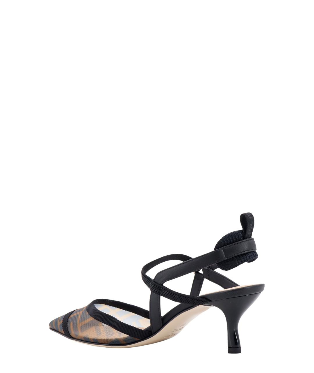 FENDI Мульти текстильные туфли, фото 3