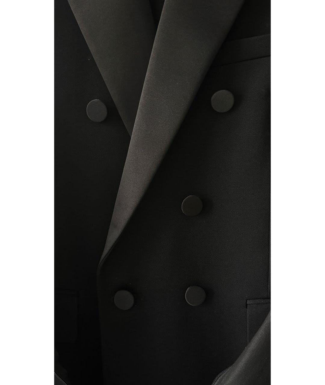 SAINT LAURENT Черный шерстяной пиджак, фото 4