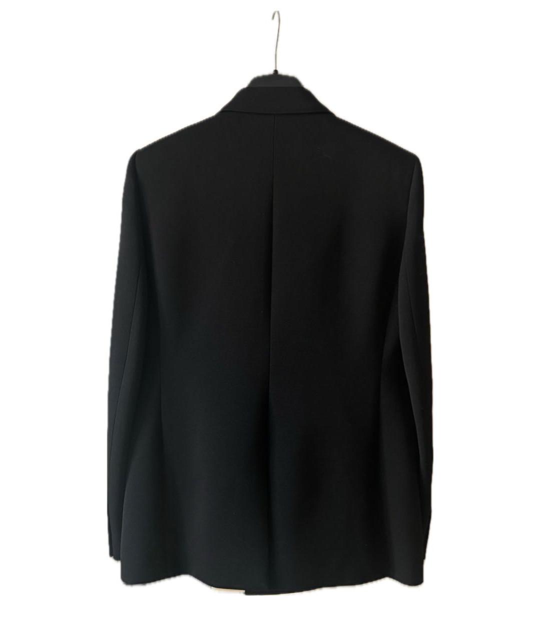 SAINT LAURENT Черный шерстяной пиджак, фото 2
