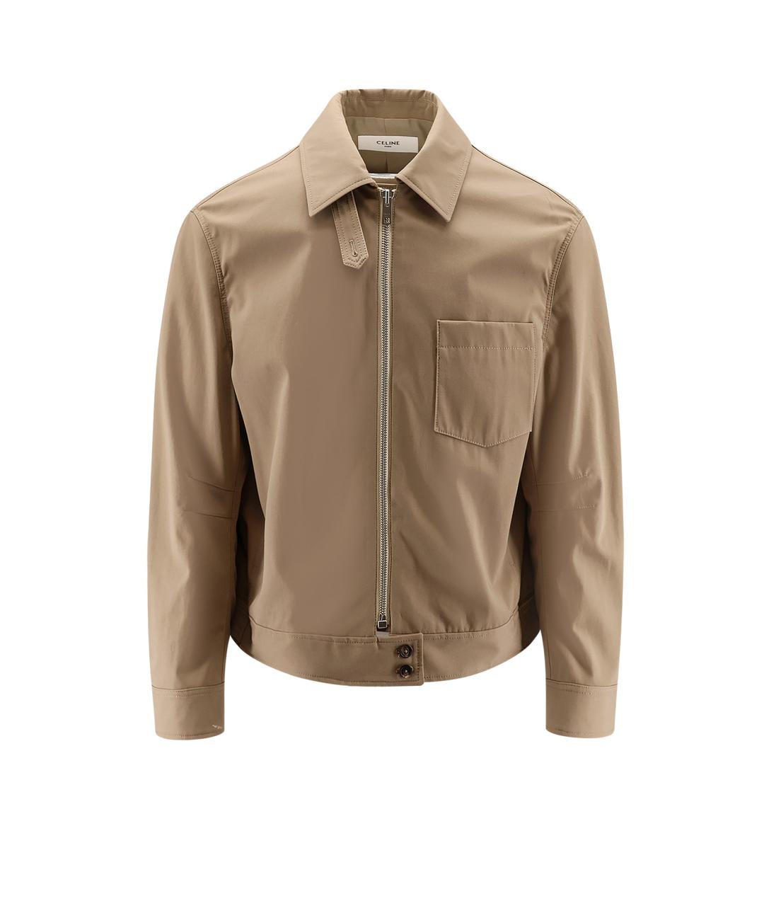 CELINE Бежевая хлопковая куртка, фото 1