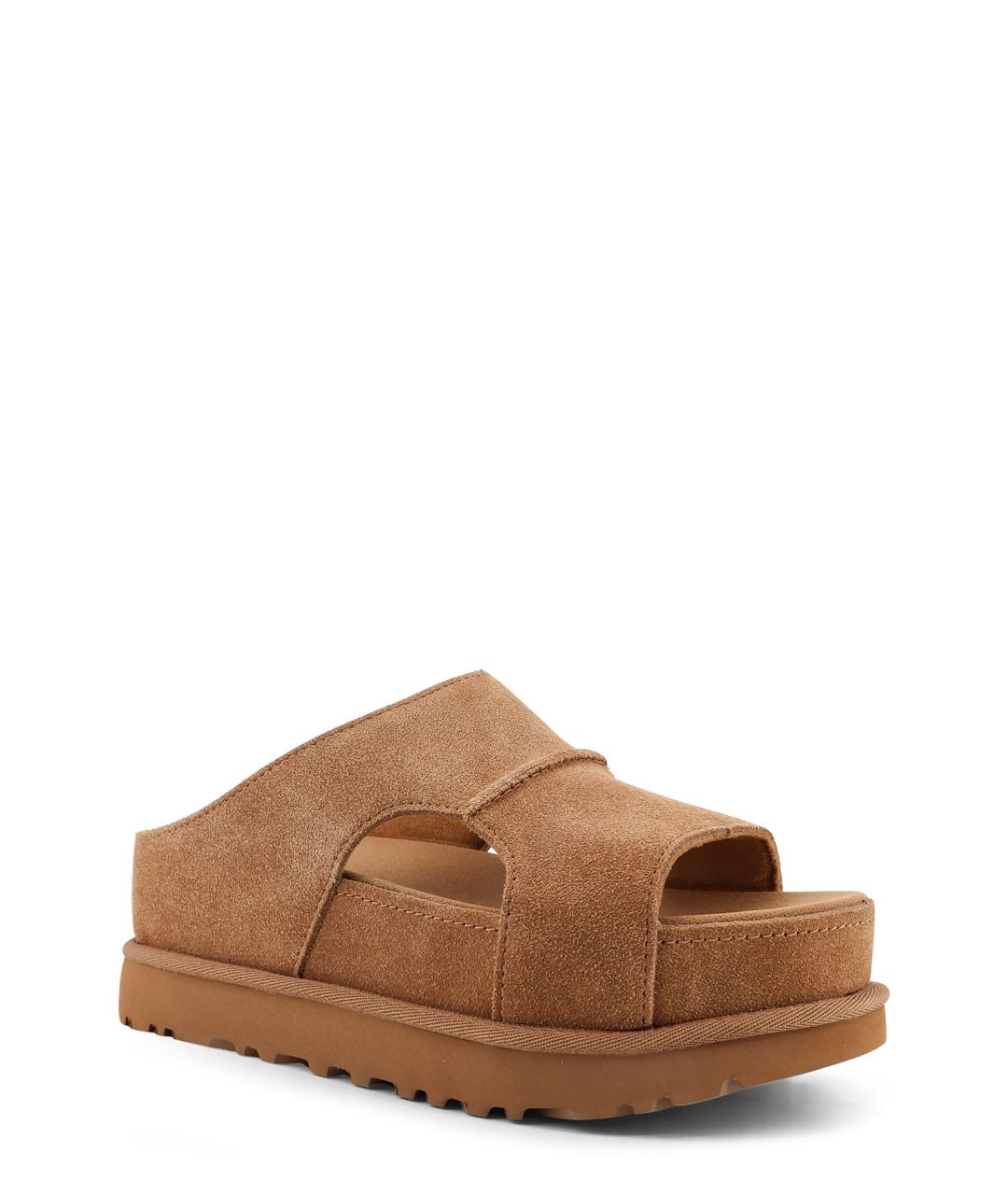 UGG AUSTRALIA Коричневые замшевые сабо, фото 2