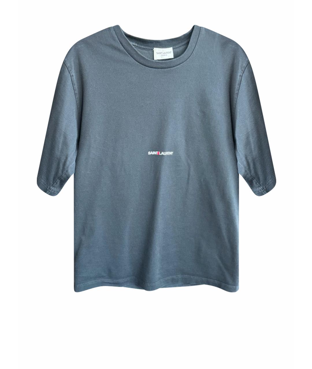 SAINT LAURENT Черная футболка, фото 1