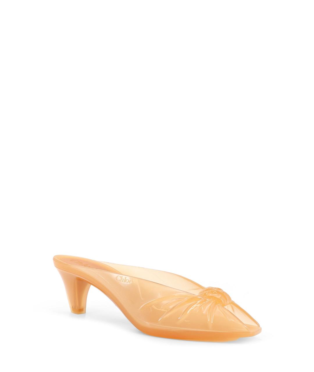 CHLOE Бежевые резиновые мюли, фото 2