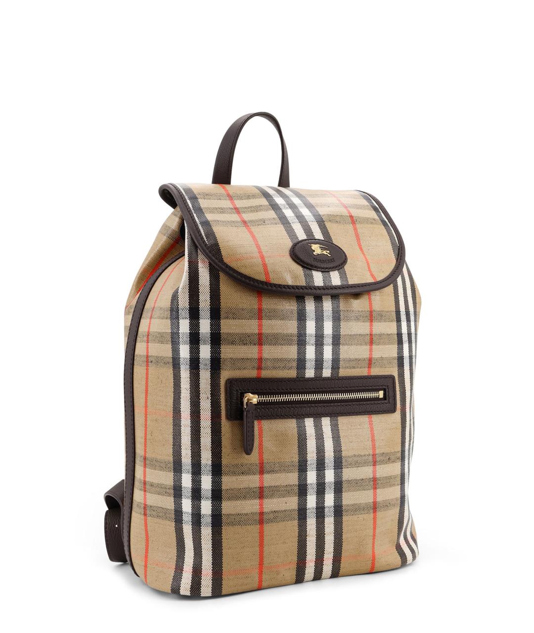 BURBERRY Бежевый тканевый рюкзак, фото 3