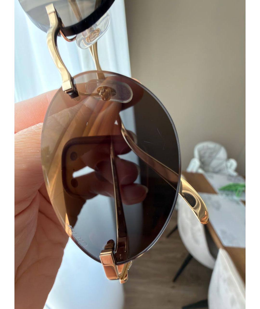 CARTIER Коричневые солнцезащитные очки, фото 5