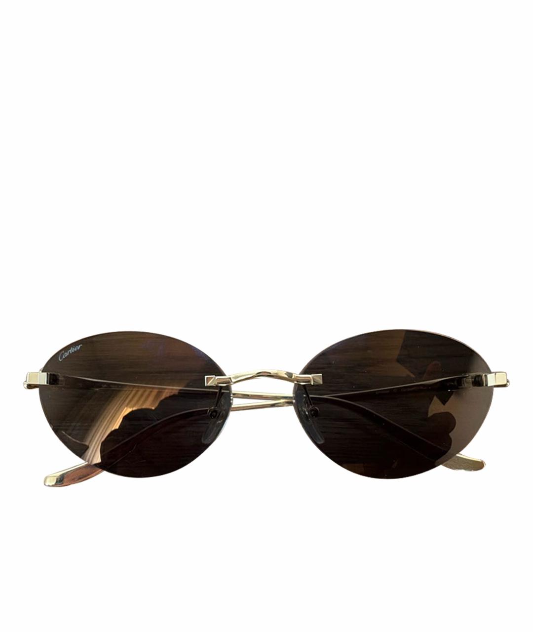 CARTIER Коричневые солнцезащитные очки, фото 1