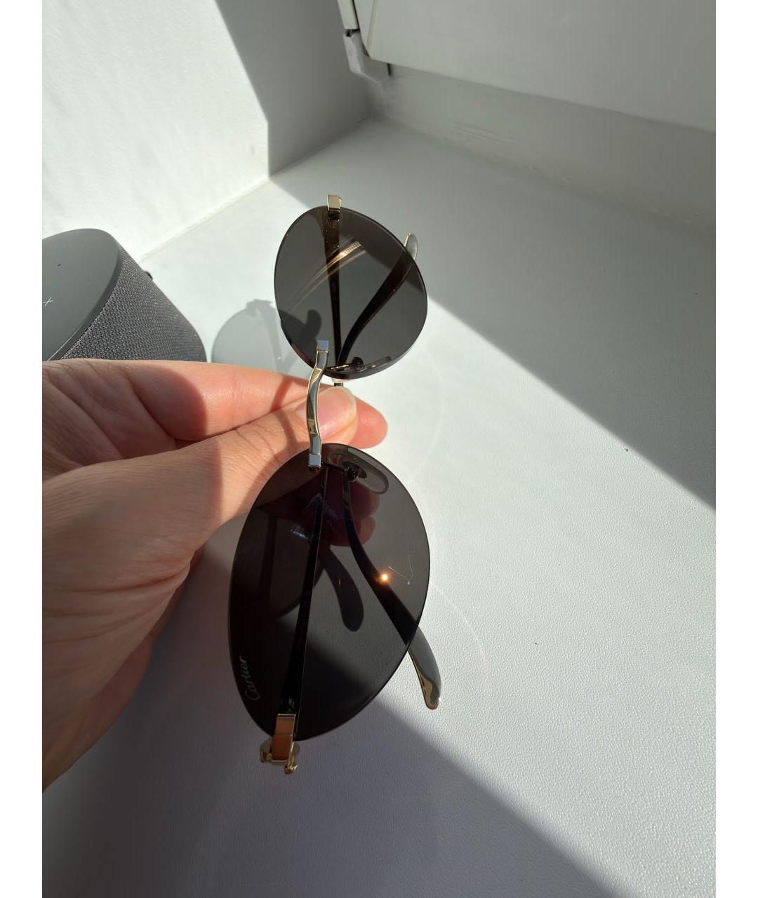 CARTIER Коричневые солнцезащитные очки, фото 4