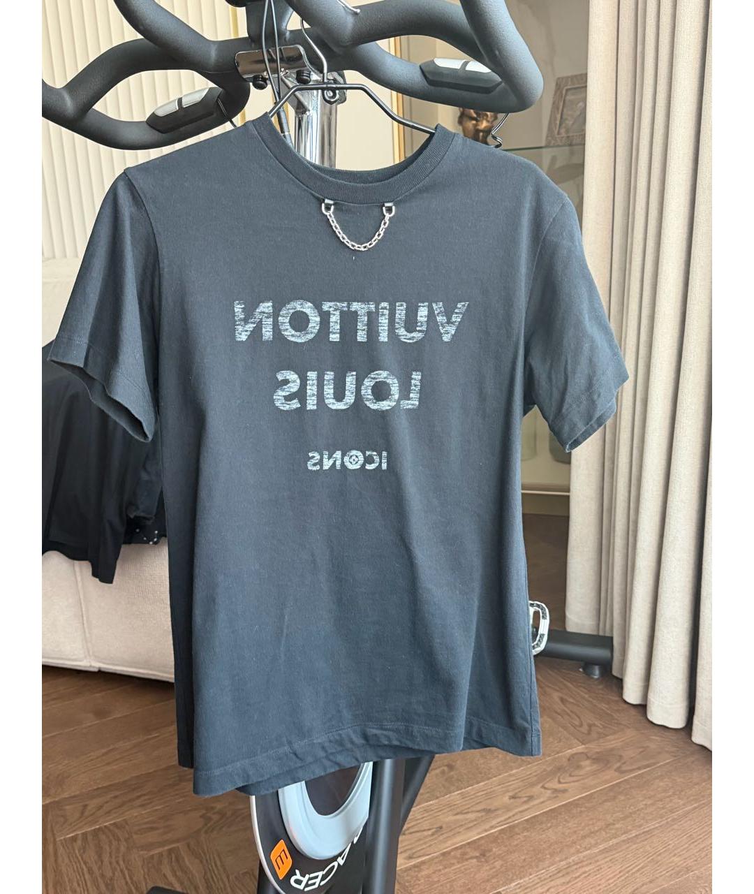 LOUIS VUITTON Черная футболка, фото 7