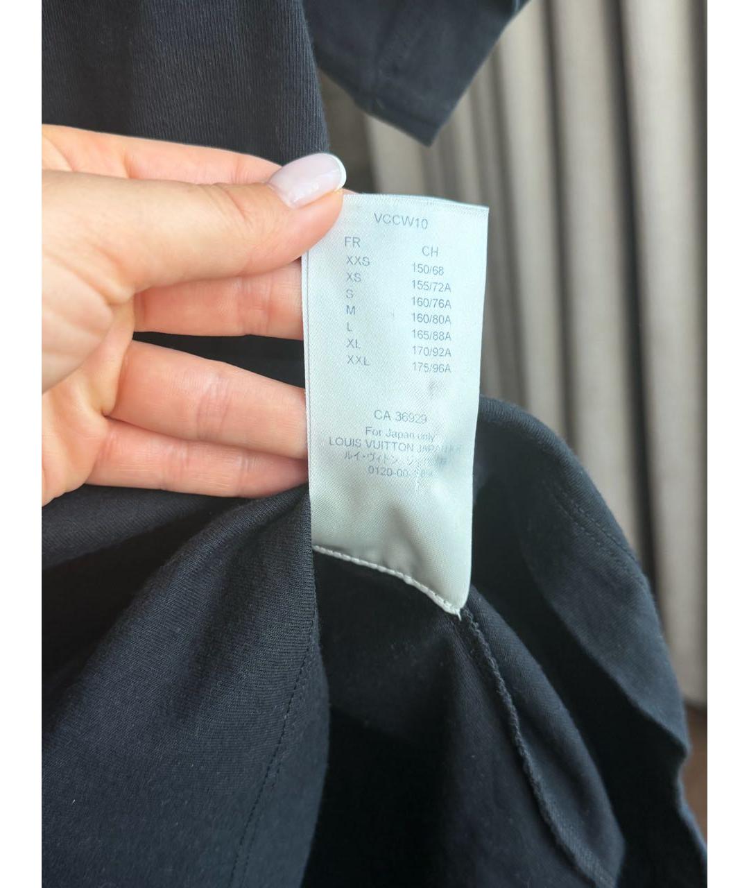 LOUIS VUITTON Черная футболка, фото 4