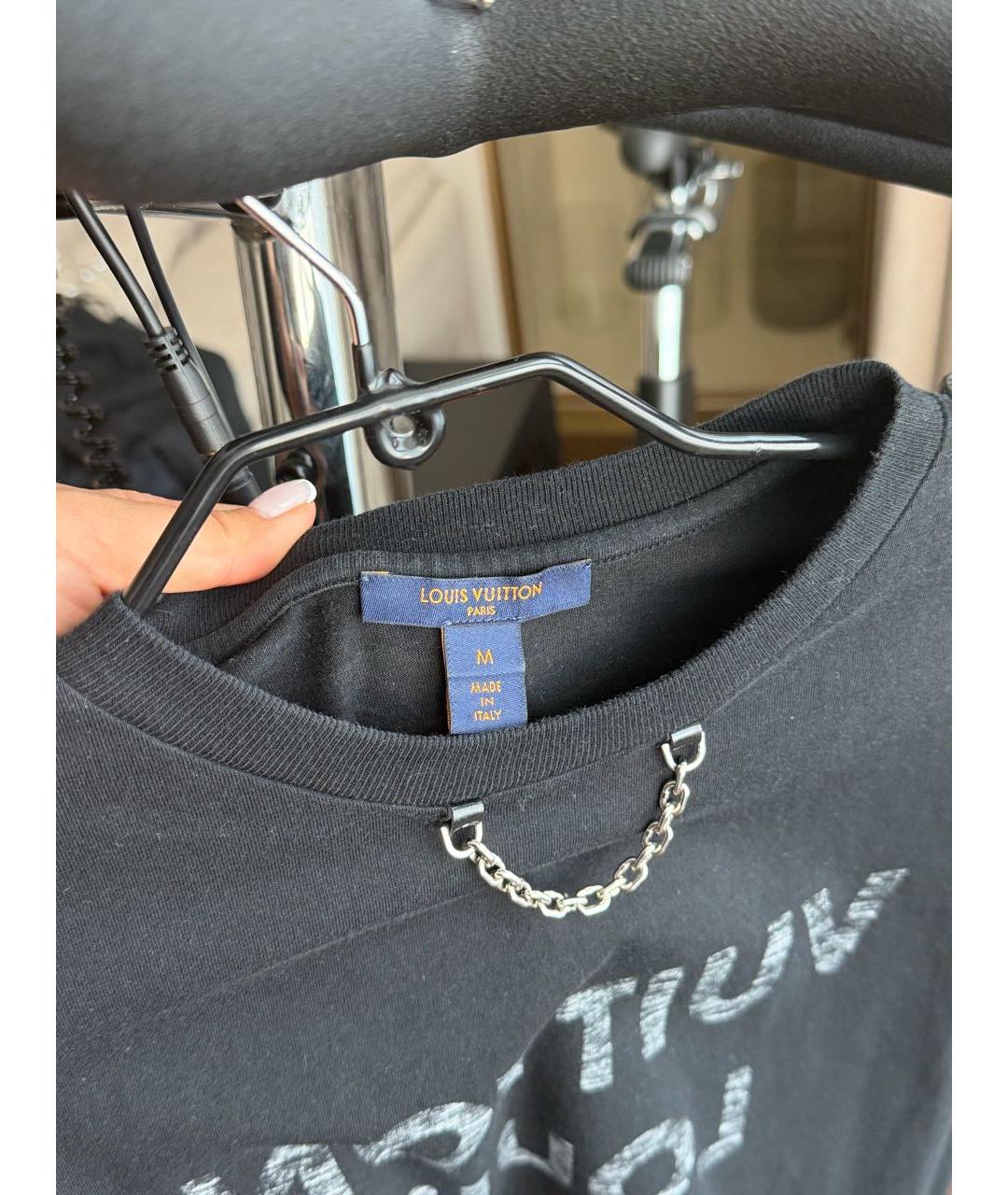 LOUIS VUITTON Черная футболка, фото 3