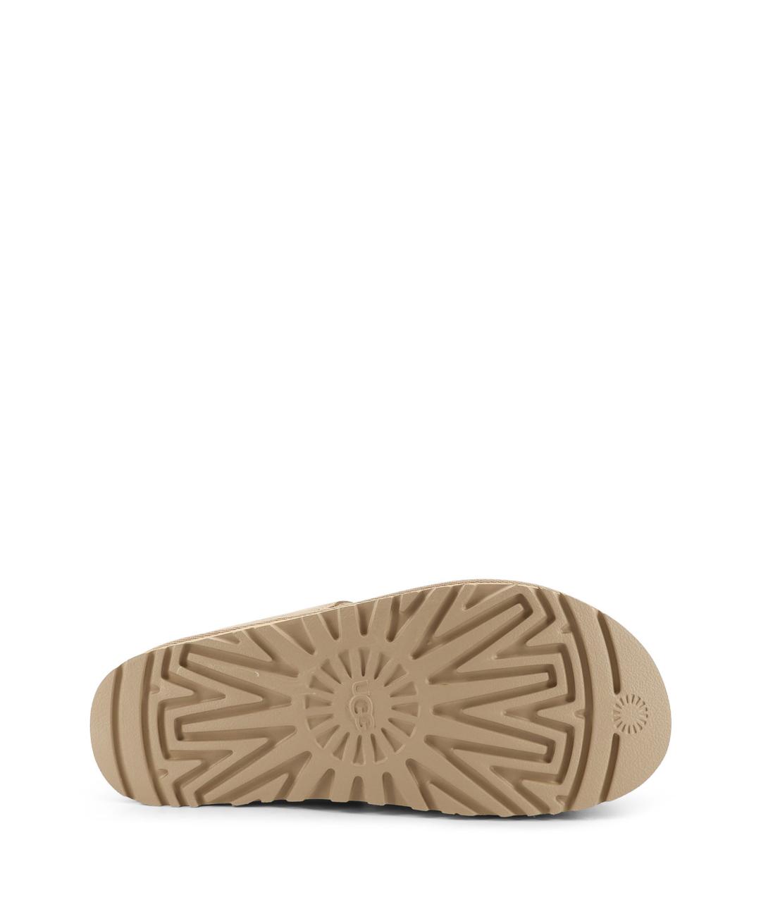 UGG AUSTRALIA Бежевые замшевые сабо, фото 4