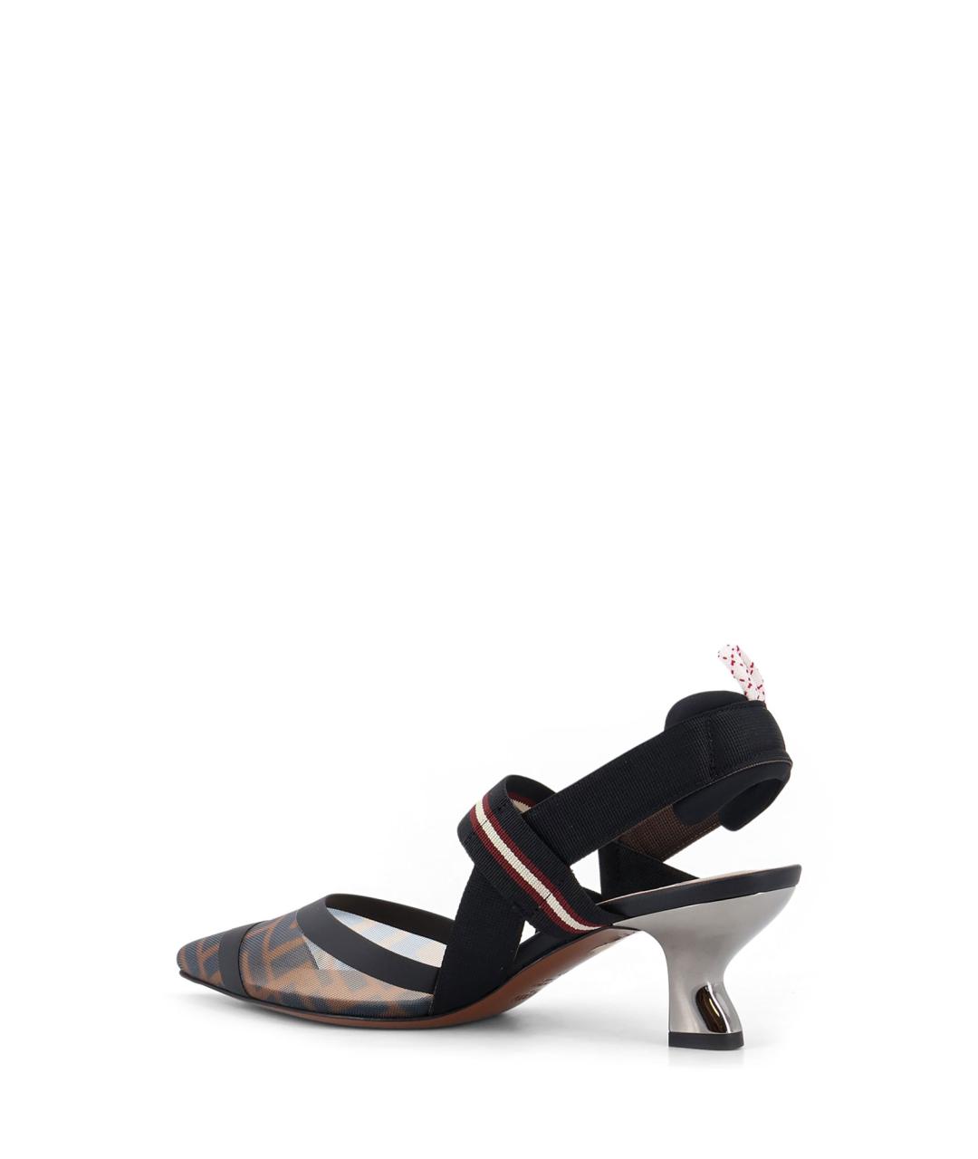 FENDI Мульти текстильные туфли, фото 3