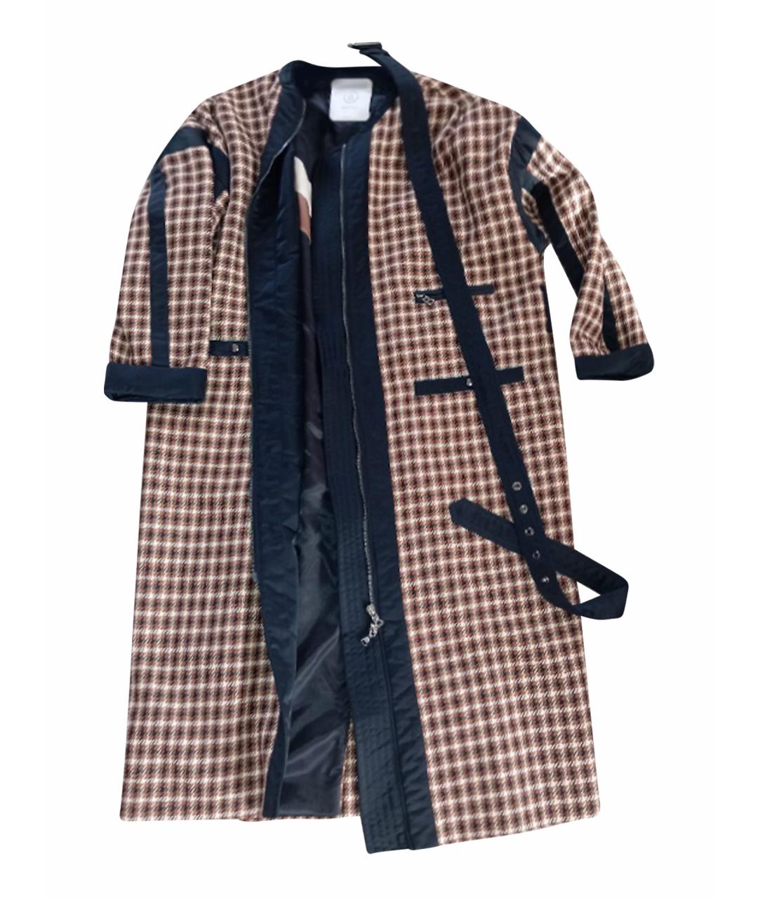 BOGNER Коричневое шерстяное пальто, фото 1