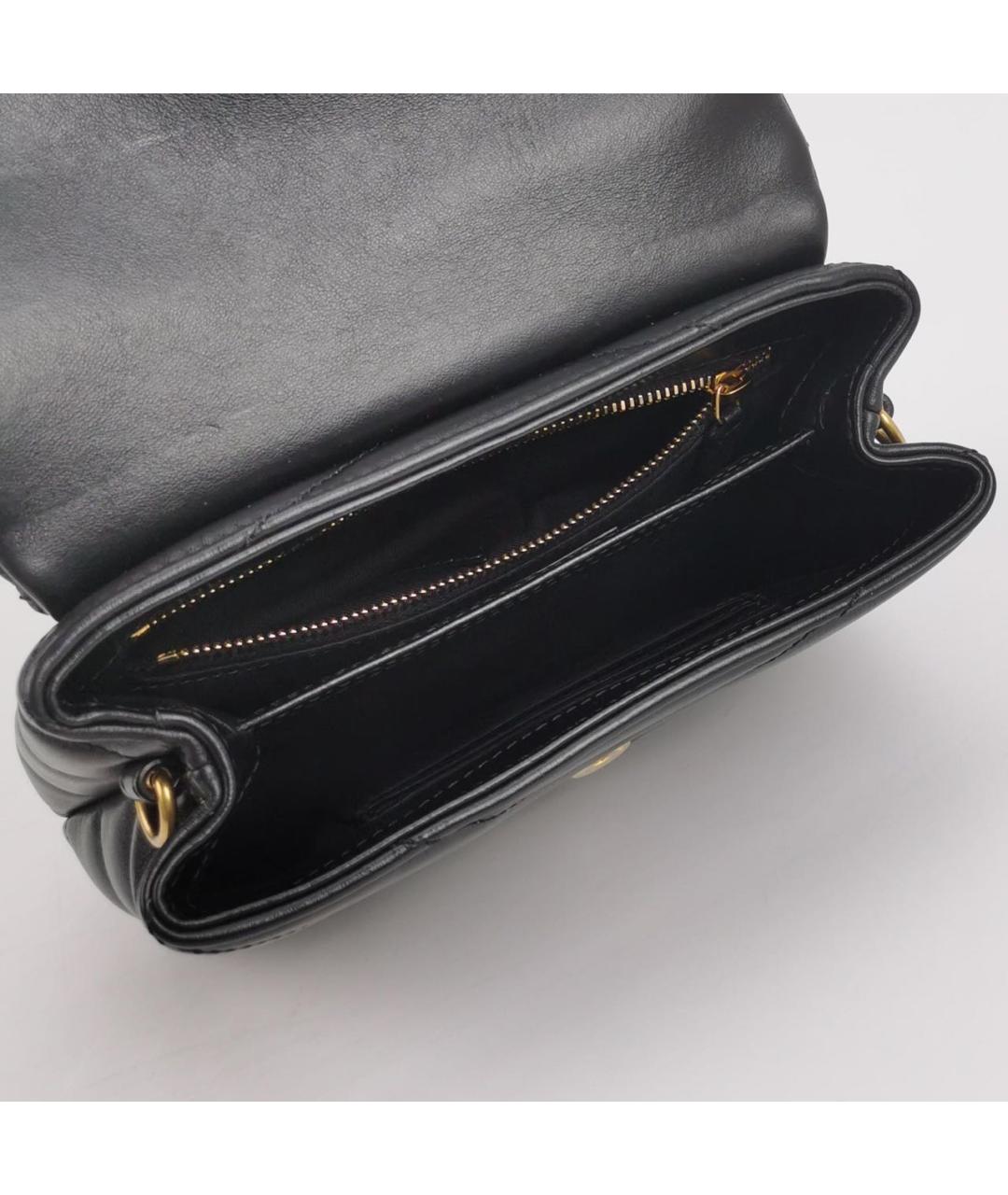 SAINT LAURENT Черная кожаная сумка через плечо, фото 4