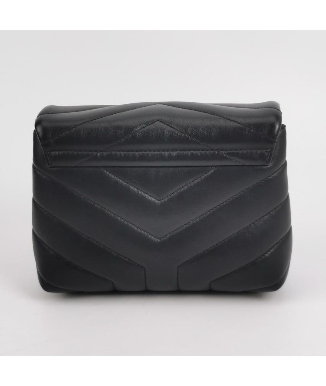 SAINT LAURENT Черная кожаная сумка через плечо, фото 3