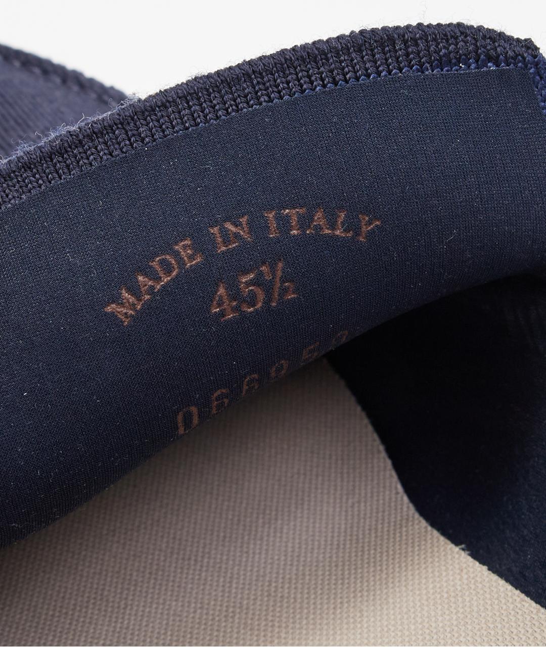 LORO PIANA Синие замшевые лоферы, фото 7