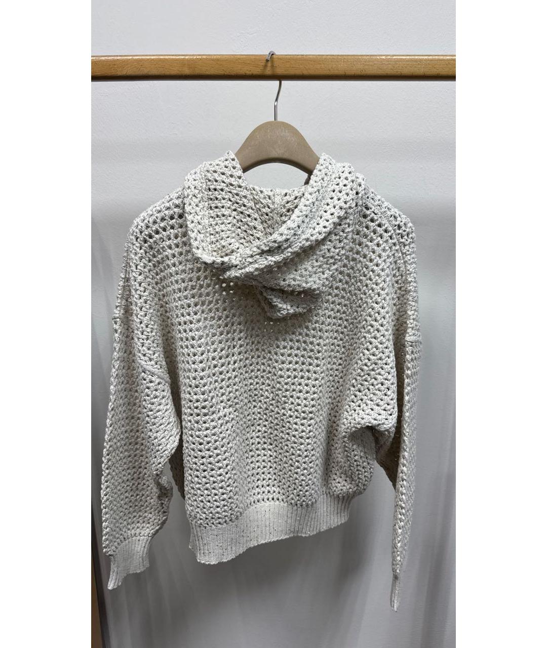 BRUNELLO CUCINELLI Бежевый хлопковый костюм с брюками, фото 3