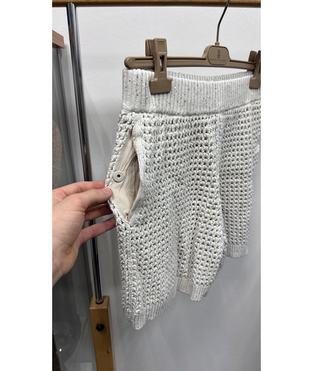 BRUNELLO CUCINELLI Бежевый хлопковый костюм с брюками, фото 5