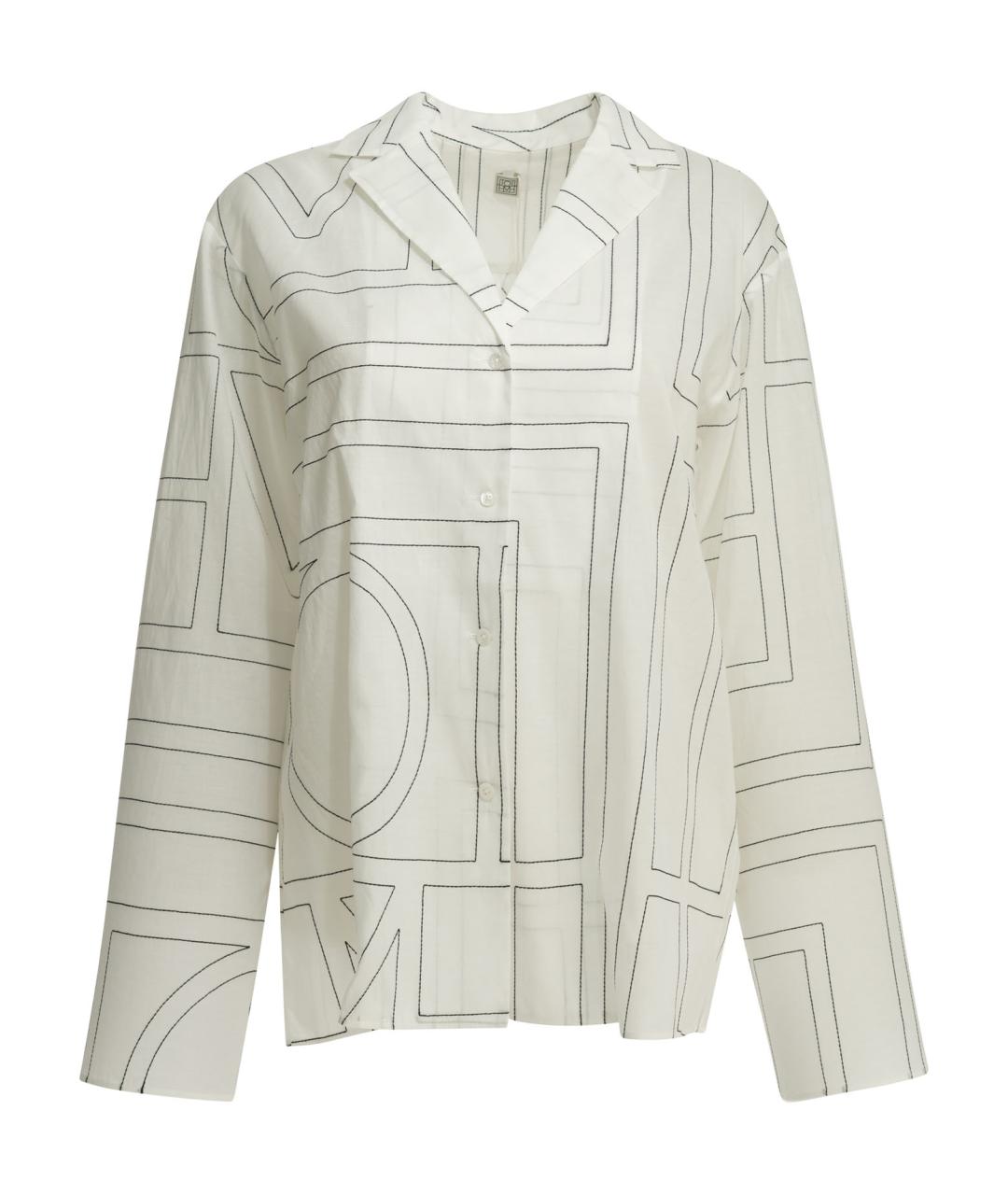 TOTEME Белая хлопковая рубашка, фото 1