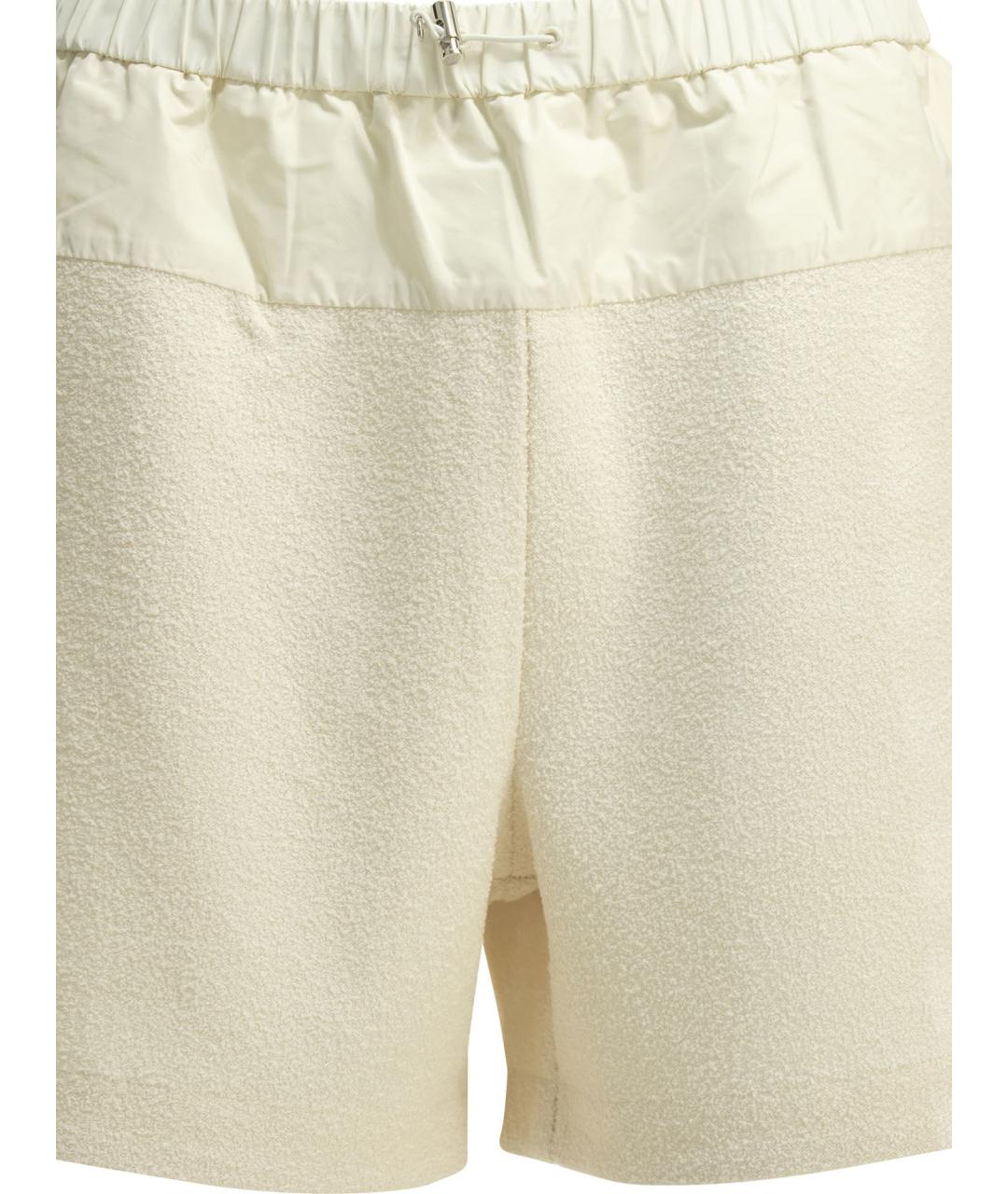 MONCLER Белые хлопковые шорты, фото 4